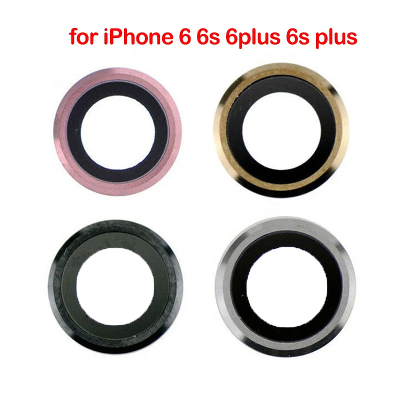 Запасные части для задней камеры iPhone 6 6s 6plus plus с рамкой стеклянное кольцо