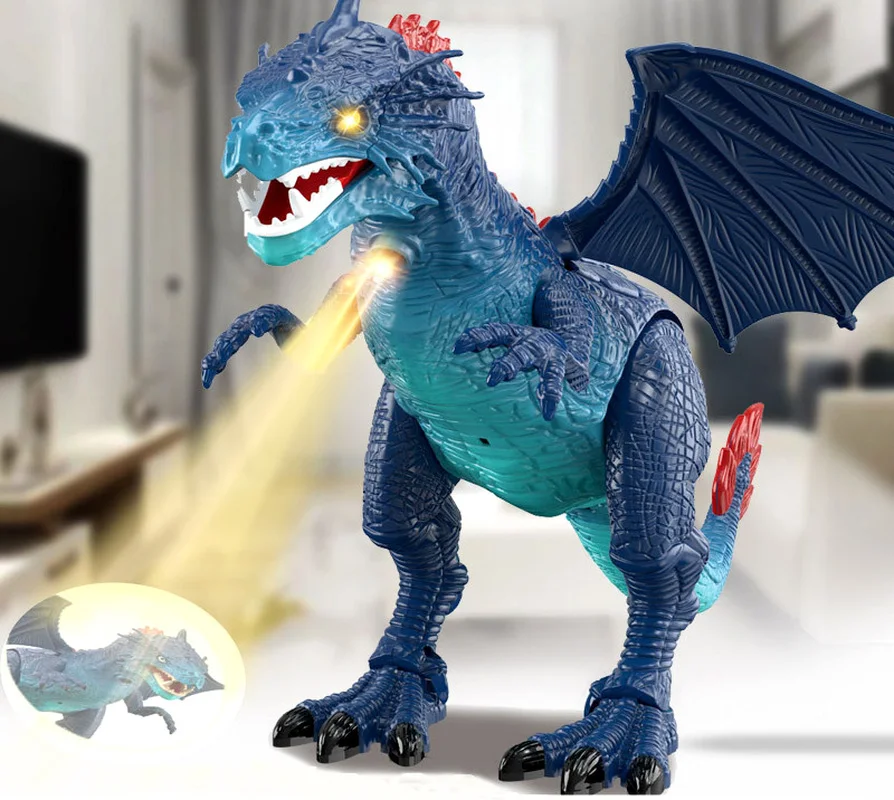 

Electric Dinosaur Model Can Project Dinosaur Animal Model Icedragon Pyrosaur Electric Simulation Dinosaur Toys