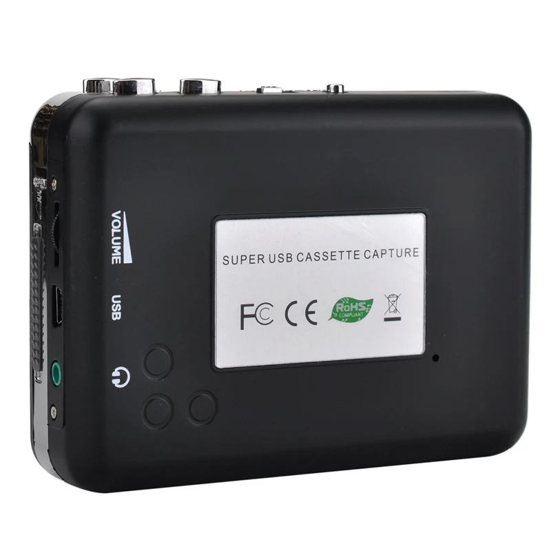 USB2.0 Audio cassette converter convert old cassette tape audio to MP3 digital format for comuter win mac linux os
