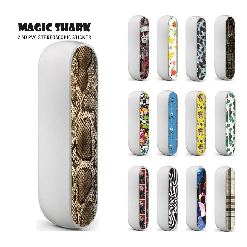 

Magic Shark Army Flamingo Snake Zebra Marvel Super Heros Stereo Sticker Case for IQOS 3 Wrap Film for IQOS 3.0