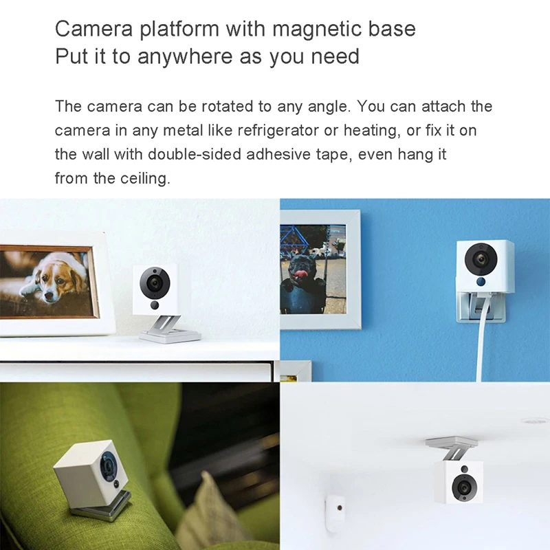 Tanie Oryginalny Xiaomi CCTV Mijia Xiaofang 1S 1080P przenośny mini kamera Night Vision 8X Zoom cyfrowy WIFI kontrola aplikacji dla domu cam
