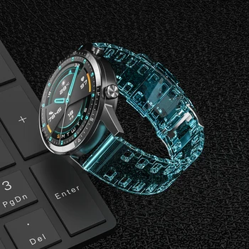 

18mm 20mm 22mm Transparent strap For huawei watch gt 2e /honor magic watch 2 For samsung watch 46mm galaxy watch active 2 band