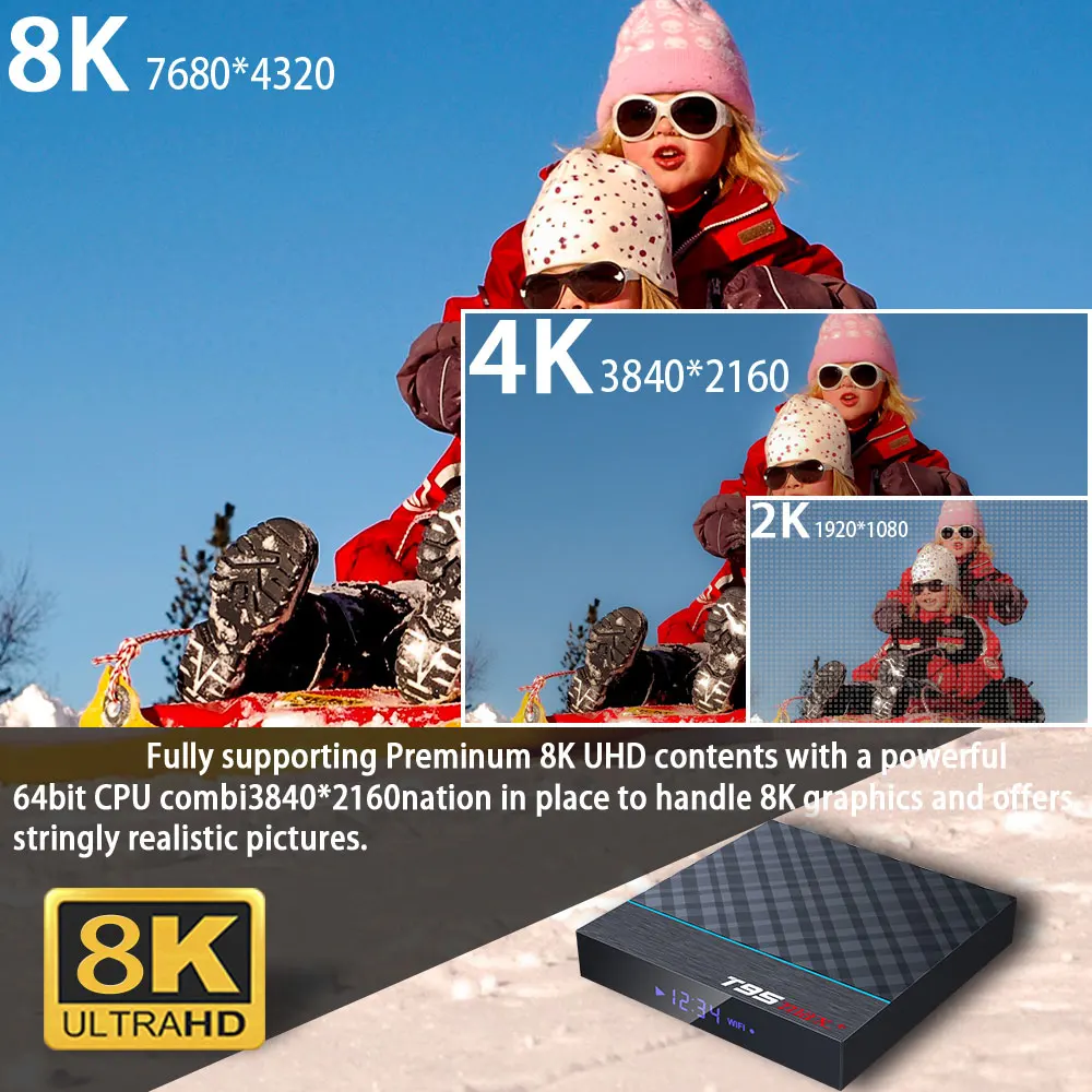 T95 MAX+ Android 9,0 ТВ BOX Amlogic S905X3 set top tv BOX Netflix голосовой помощник двухъядерный процессор Wi-Fi 4K Google Play StoreMedia