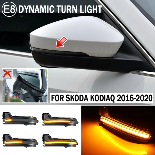 Für Skoda Kodiaq Karoq Auto Zubehör Außentür Rück Seite Spiegel Blinker  Licht Indicator Flasher Blinker Lampe - AliExpress