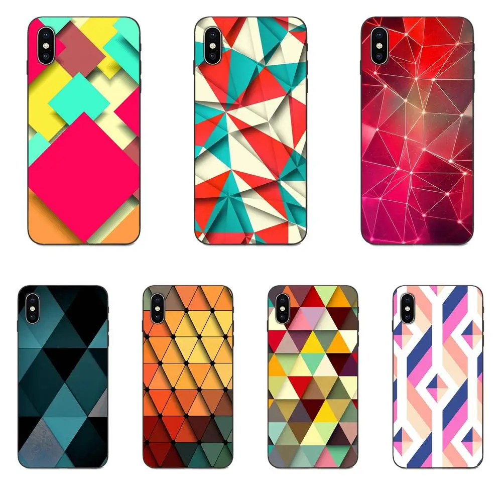 Абстрактный геометричные треугольники для Huawei NOVA 2 2S 3i 4 4e 5i Y3 Y5 II Y6 Y7 Y9 Lite Plus