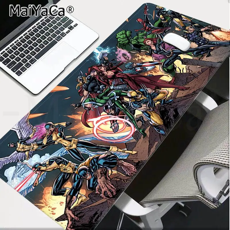 MaiYaCa Высокое качество Marvel X-men Большой Коврик для мыши PC компьютерный коврик резиновый PC компьютерный игровой коврик для мыши