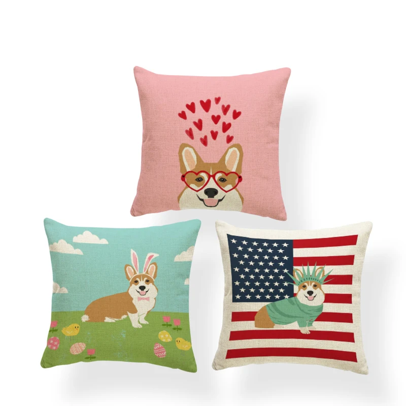 

Cute Anime Keji Pillowcase Wedding Unicorn Rainbow Rabbit Ear Grass Dress Sofa Decoration Cushion Cover Polyester Rest Pillow