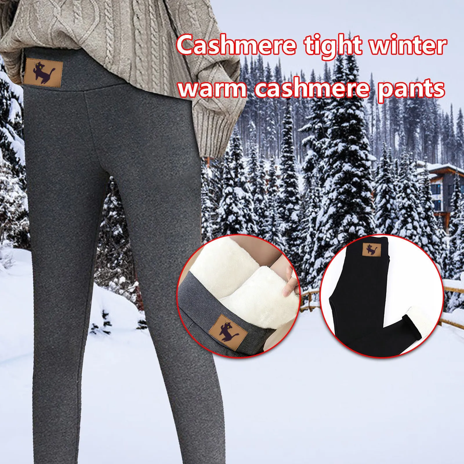 Winter Women Leggings Velvet Warm Pants Hight Waist Leggings Women Solid Color Legging Comfortable Keep Warm Stretchy Legging #4 1
