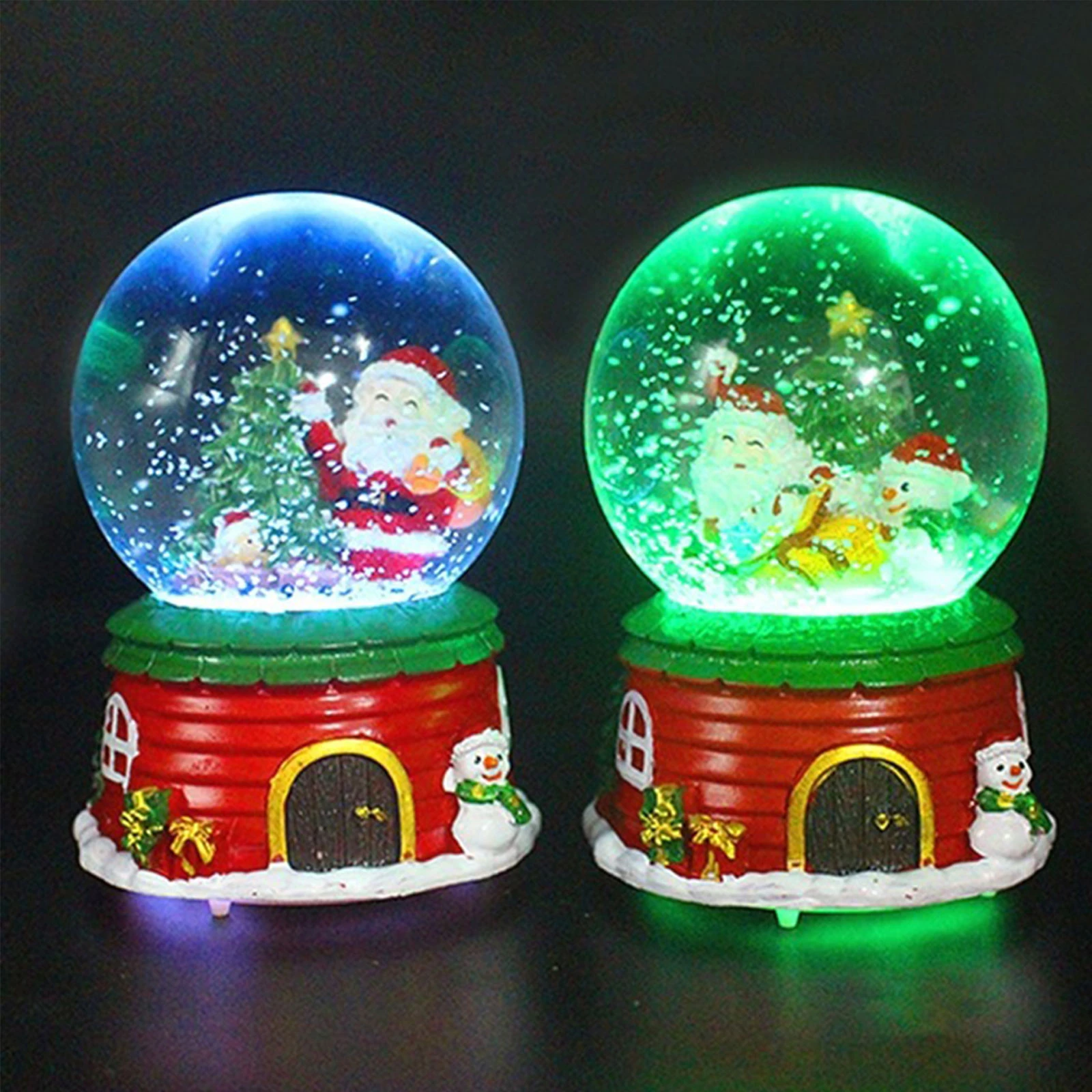 Sphere De Verre Qui Orne Le Sapin Boule de cristal décorative pour la maison, arbre de noël, élan, veilleuse  3D en acrylique, cadeau de noël, nouvel an, décoration pour la maison |  AliExpress