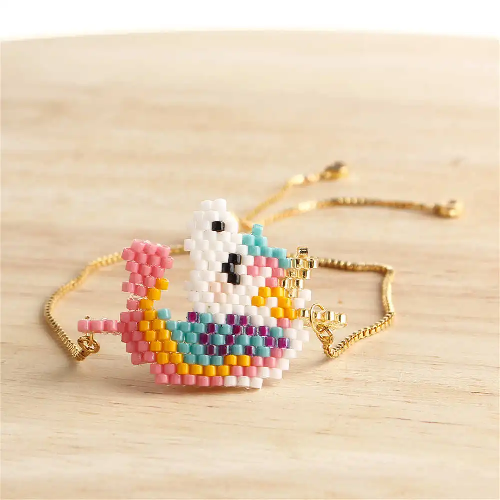 Go2boho Perles MIYUKI браслет лошадь Pulseras Mujer женские Бохо шикарные ювелирные изделия для девочек женские браслеты летняя золотая цепочка