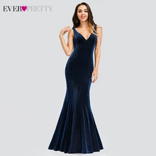 Блестящие вечерние платья Длинные Ever Pretty EP00830SB двойной V-образным вырезом Соблазнительные официальные платья для вечерние Vestidos Largos Fiesta