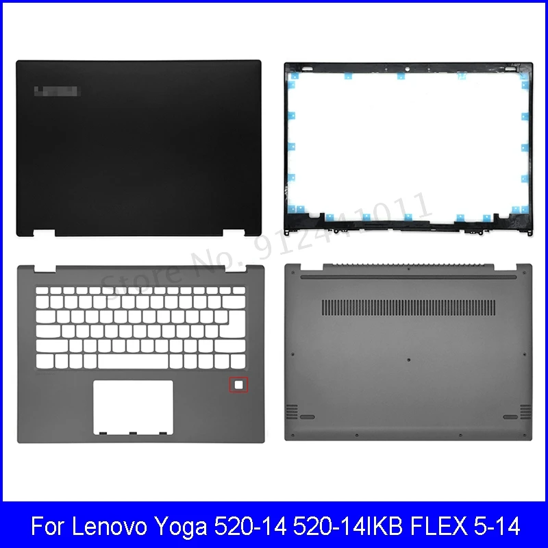 Новая задняя крышка ЖК-дисплея для Lenovo Yoga 520-14 520-14IKB FLEX 5-14 передняя панель Упор рук