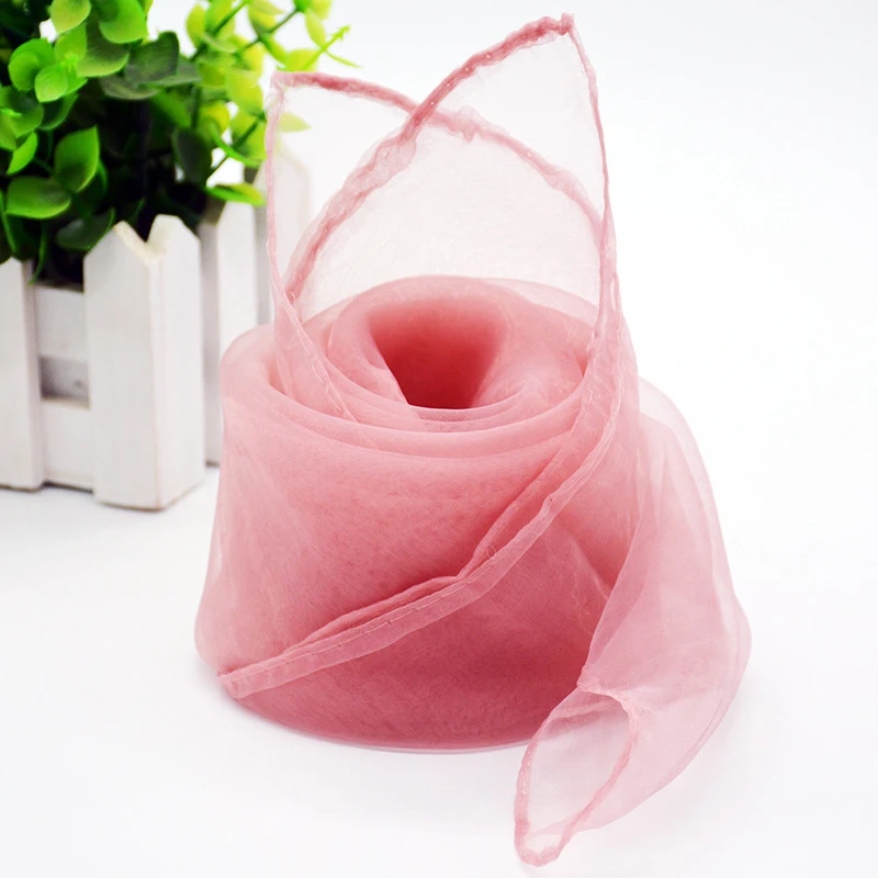 MEMOFYND 2 sciarpe quadrate in chiffon, colore nero e rosso, 65 x 65 cm, da donna, sciarpa di seta, accessori retrò