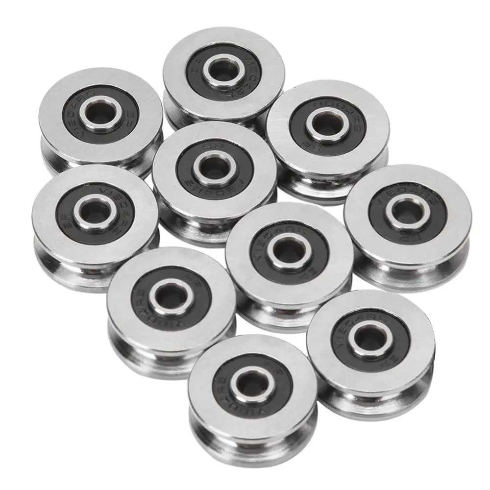 10PcsV1804GuideRailBallBearingsVGrooveTrackRollerBearing