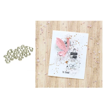 

JC Metal Cutting Dies for Scrapbooking Circle Dot Background Die Cut Craft Album Knife Mold Stencil Model Make Template Decor