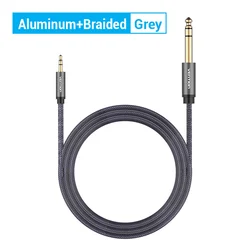 Premium Vention Audio Cable: 3.5mm to 6.35mm Male to Male Aux Cord for Enhanced Sound Quality (BAI)