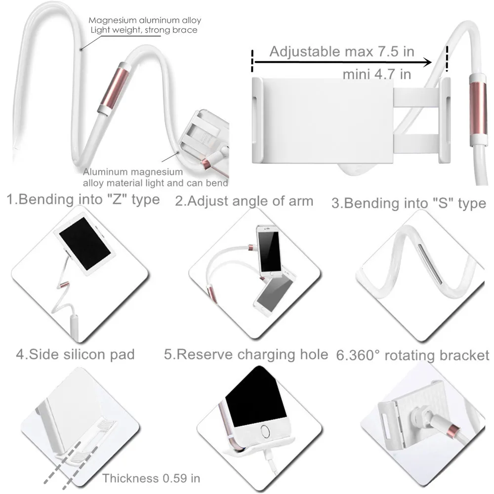 130cm Tablet Stands/Holder Adjustable Mount 