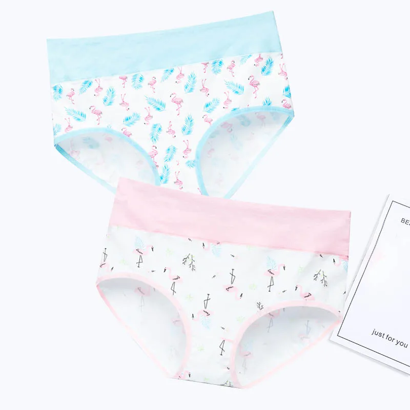 G Women Cotton Panties Seamless Briefs Comfort Underwear Set Female High Waist Underpants XXL 2pcs/lot#F - Цвет: G