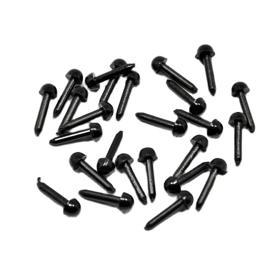 200pcs/lot Plastic Eyes 3/4/5/6 mm Needle Felting for Teddy Bears Dolls Animals Black Accessories | Дом и сад