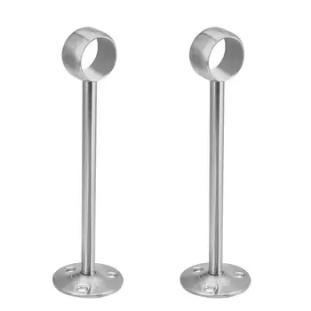 

Wardrobe Pipe Bracket, 19mm Dia, Ceiling Mounted Rail Rod Support Socket 2pcs