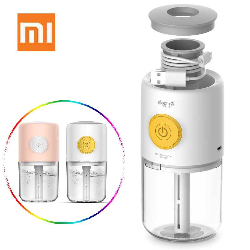 

Original Deerma USB Ultrasonic Mist Aroma Essential Oil Diffuser Aromatherapy Car Air Purifier for Office Home 7 Light Color