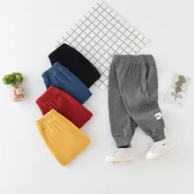 Детские брюки; сезон осень; стиль; детская одежда; однотонные универсальные повседневные брюки для младенцев; мужские спортивные брюки для новорожденных; детские брюки