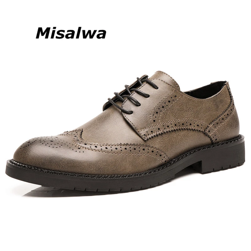 khaki formal shoes