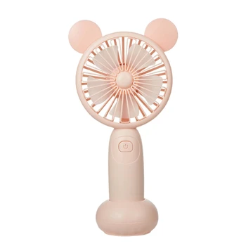 

SANQ Mini Handheld Fan Portable, Hand Held Personal Fan Rechargeable Battery Operated Powered Desktop Electric USB Fan ,Pink