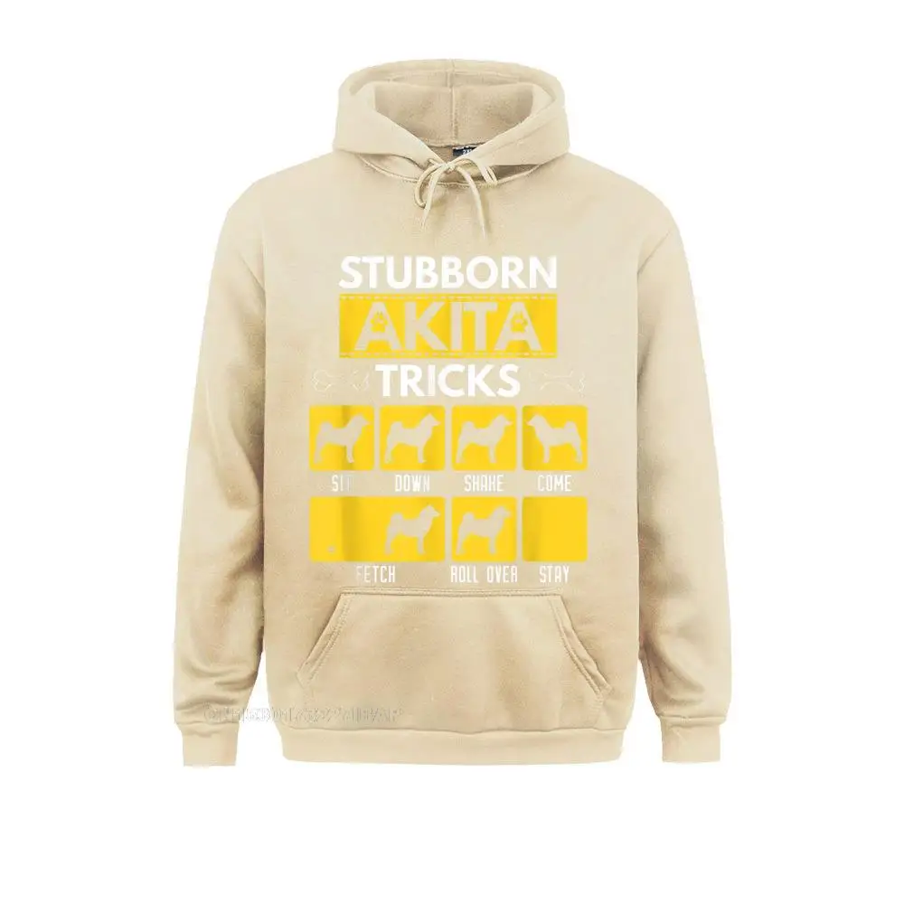 Stubborn Akita Tricks Funny Dog Lover Gift Summer/Autumn Hoodies Long Sleeve Slim Fit Sportswears Funky Youthful Sweatshirts
