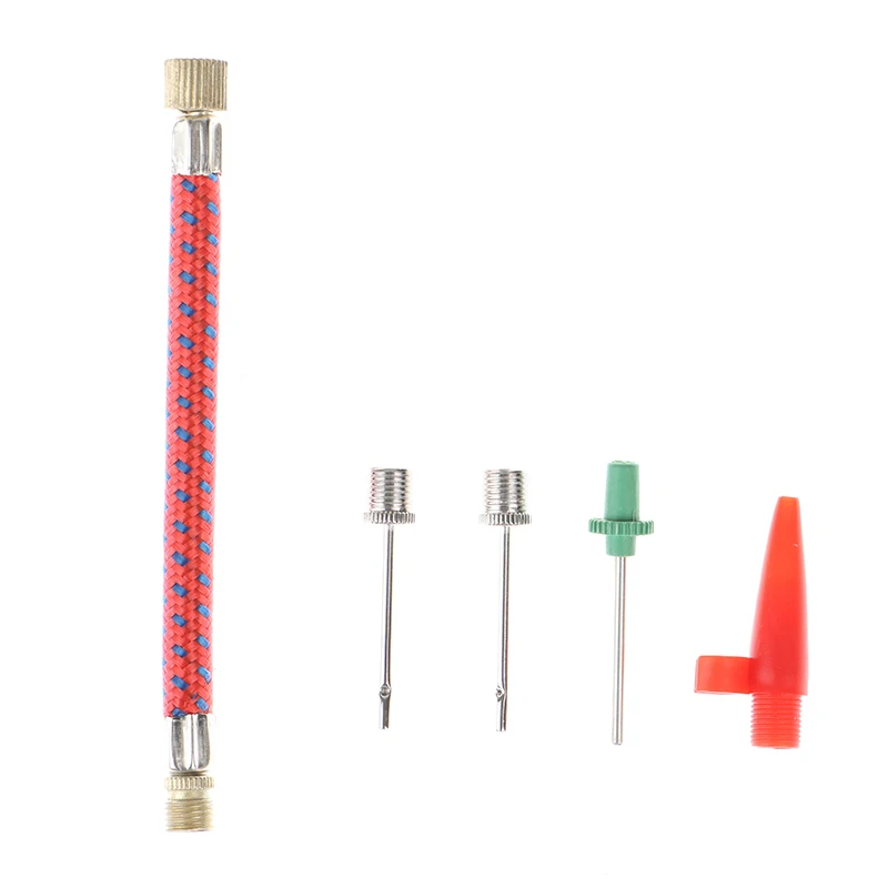 

1Set Inflating Needle Kits Needle Hose Sports Ball Basketball Football Volleyball Bike Tire Tube Inflator Kit Air Pump Tool