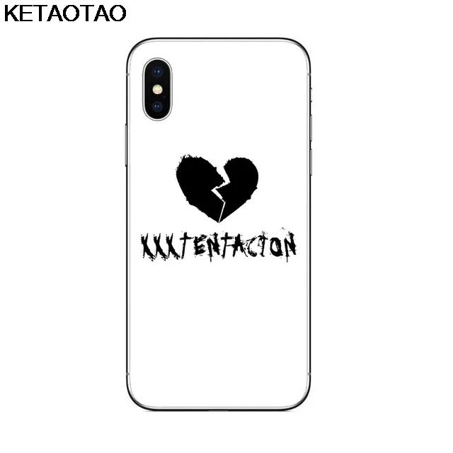 Прозрачный KETAOTAO Xxxtentacion чехол для телефона s для iPhone 4S 5C 5S 6S 7 8 SE 5Plus XR XS Max чехол кристально чистый мягкий TPU чехол s - Цвет: Прозрачный