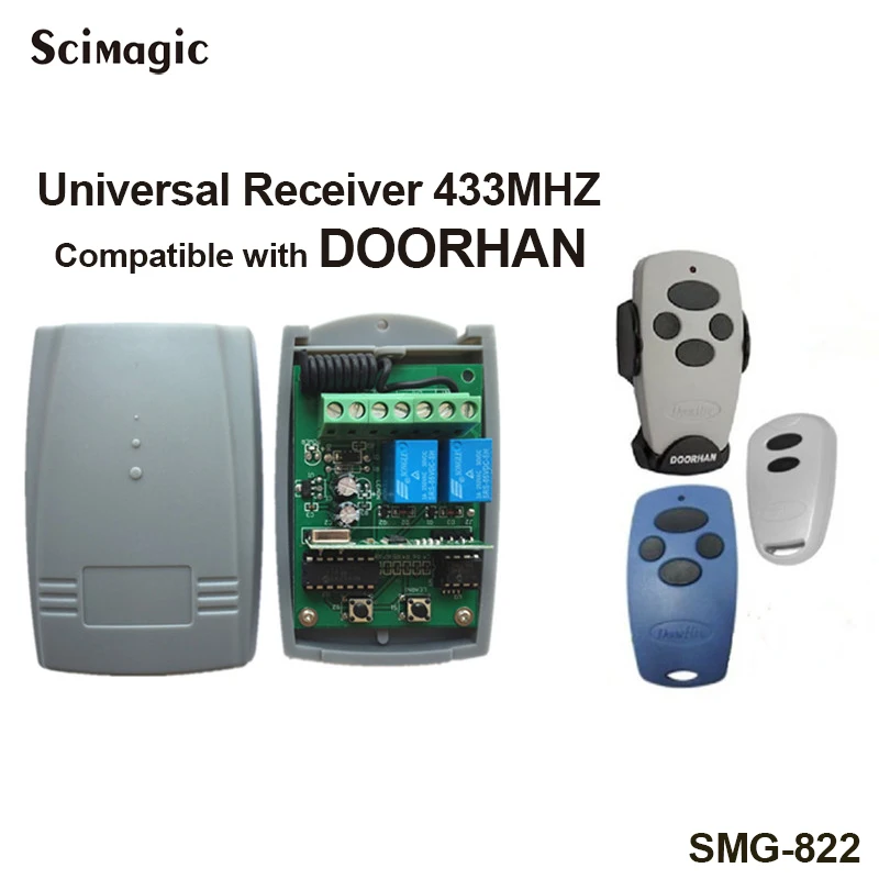 

DOORHAN 433mhz Remote Control gate Receiver for Doorhan garage command Gate door Opener Motor universal 433.92MHz receiver