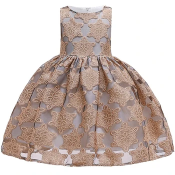 

Flower Party Girl Dresses Bow Tutu Elegant Weddings Princess Baby Clothes Dress Teen Graduation Costume Dresses 8 10 Years L5133