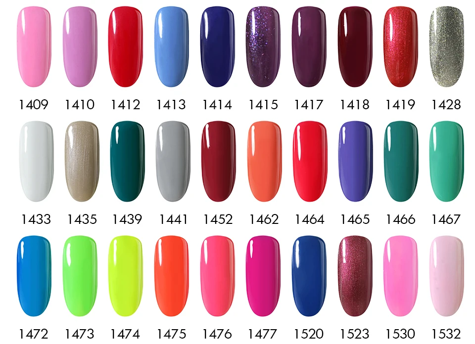 NAILCO 20 шт Гель-лак набор все для маникюра Полупостоянный гель uv Vernis светодиодный гель лак удаляющийся замачиванием лак для ногтей верхнее покрытие гель лак для ногтей