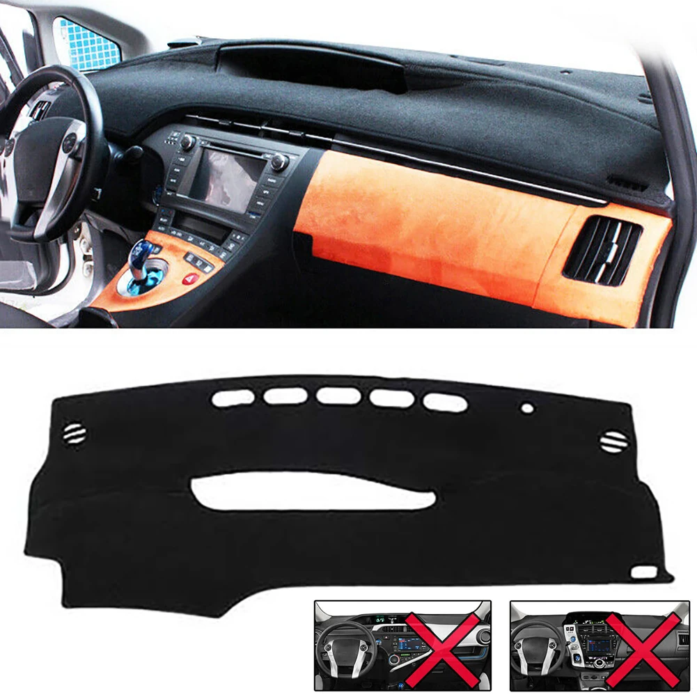 Накладка на приборную панель автомобиля, коврик для Toyota Prius XW30 2010 2011 2012 2013, коврик на приборную панель, защита от солнца, автомобильные аксессуары