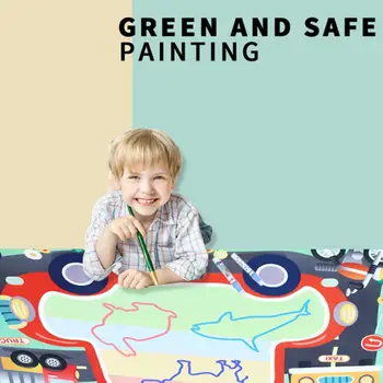 

3 Types 50x70CM Magic Water Drawing Doodling Mat Canvas with Pen Book Board Drawing Kits Games Educational Toys for Kids Gifts