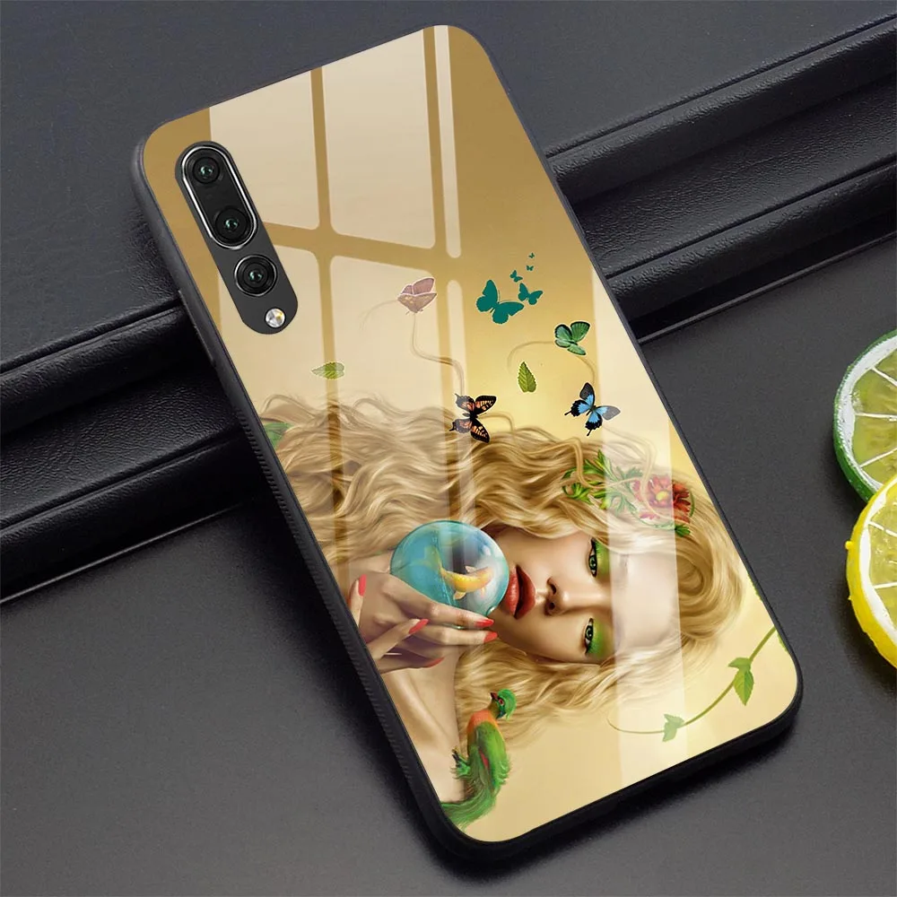 Чехол бабочка для телефона Huawei Y6 2018 чехол P10 P20 P30 Pro P Smart Mate 20 Honor 7A 9 10 Lite