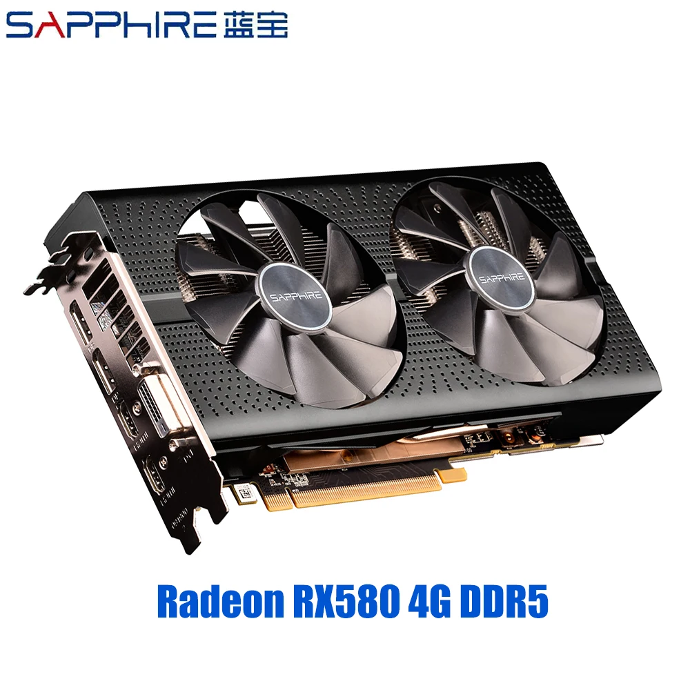 

SAPPHIRE AMD Radeon RX 580 4GB Graphics Cards Gaming PC Video Card RX580 256bit 4GB GDDR5 PCI Express 3.0 Desktop Used RX580
