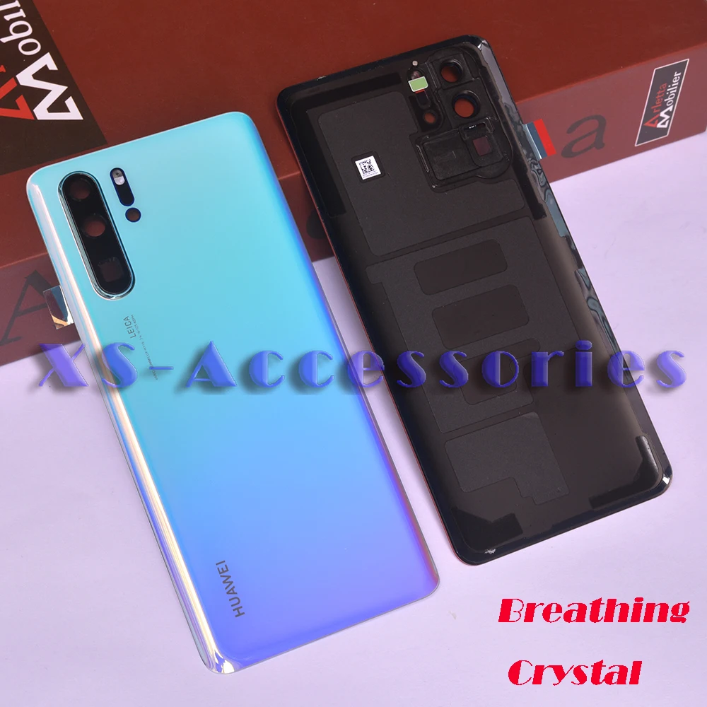 Задний корпус для huawei P30 Pro, задняя крышка, стеклянная батарея с объективом камеры, Замена для huawei P30 pro, задняя крышка батареи