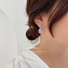 Earrings retro temperament Europe and America 2022 new high-quality purple earrings female exquisite niche Fashion Stud Earrings ► Photo 3/6