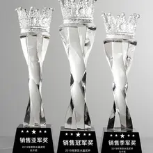 Высокое качество! Корона K9 кристалл трофей матч трофеос индивидуальные почётный подарок для победителя ремесло сувенир