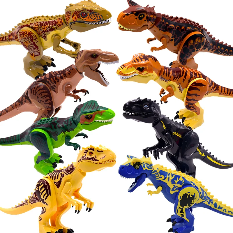 

Jurassic World 2 Building Blocks Dinosaurs Figures Bricks Tyrannosaurus Rex Indominus Rex I-Rex Assemble Kids legoinglys Toys