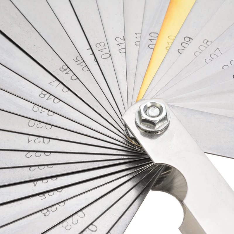 32 Blade Feeler Gauge Imperial Metric Guitar String Height Tool Multifunctional Guitar Measuring Tool