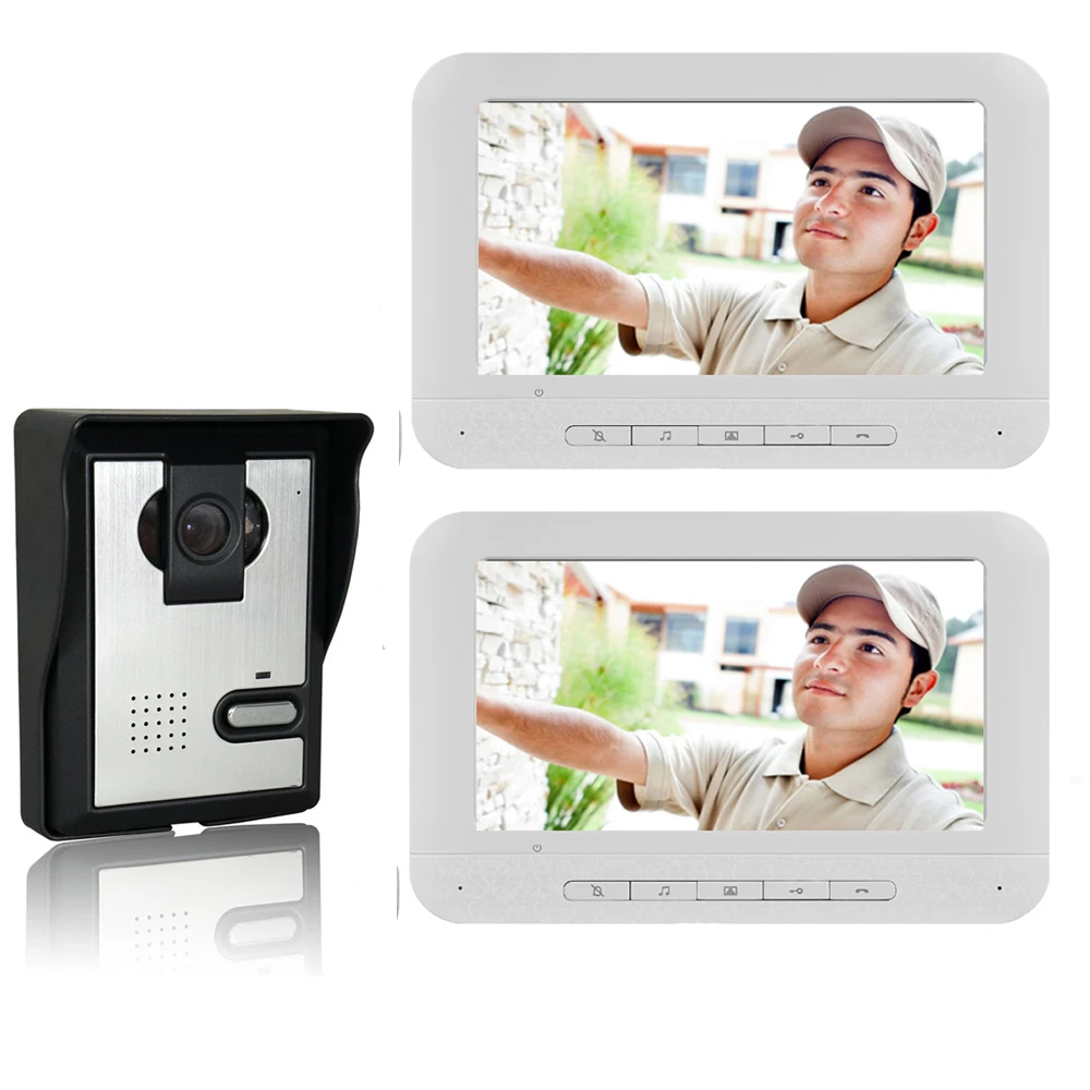 SmartYIBA видеодомофон " дюймовый монитор проводной видеодомофон дверной звонок Домофон камера система для видеодомофона для домашней безопасности