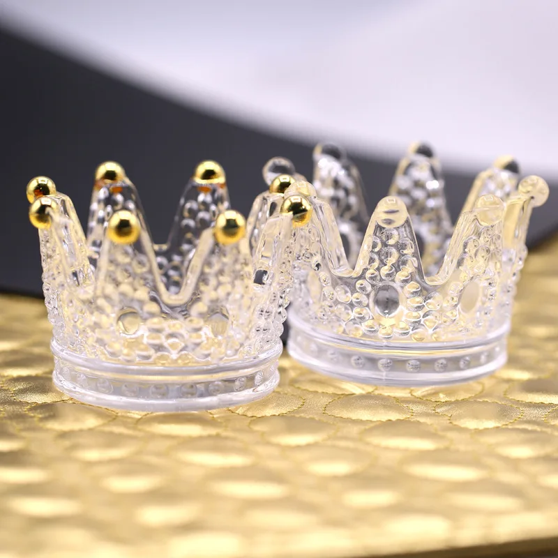 Three-dimensional Embossed Glass Crown Nail Brush Displayer Stand Acrylic UV Gel Painting Pen Holder Manicure Tools |