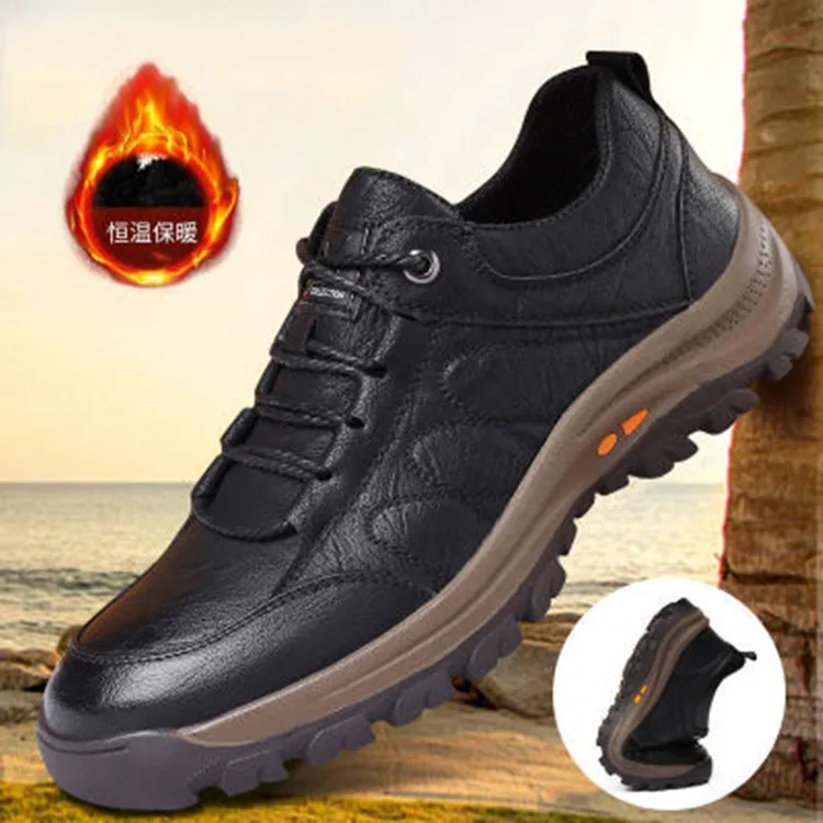 Mountaineering Cotton Shoes Single Cotton with The Same Paragraph 2021 New Autumn and Winter Casual Shoes Warm Men's Sports