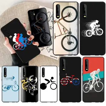 

NBDRUICAI Mountain bike Cover Black Soft Shell Phone Case for Huawei P30 P20 Mate 20 Pro Lite Smart Y9 prime 2019