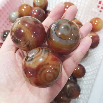 

Wholesale Sardonyx Crystal Sphere Healing Gemstone Hand Massager Crystal Ball For Decoration
