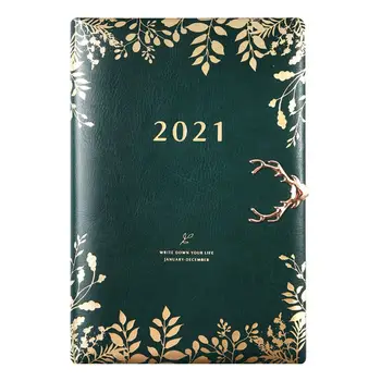 

1pc Retro Planning Notebook 2021 Annual Note Book Portable Schedule Note Book