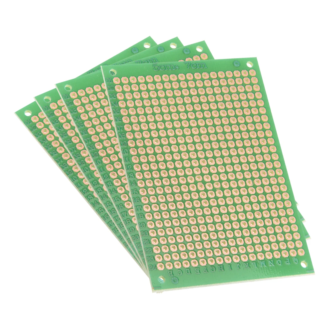

uxcell 5x7cm Single Sided Universal Printed Circuit Board for Soldering 4pcs